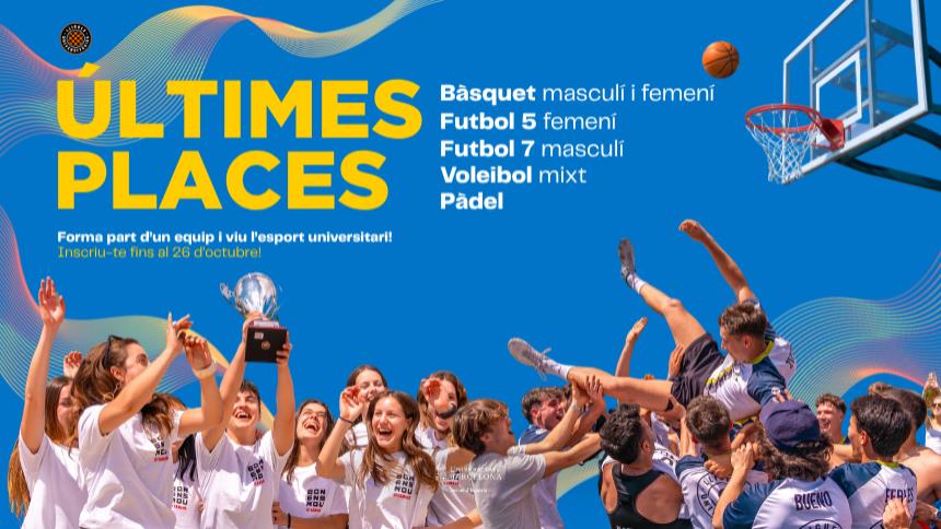 Últimes places per participar a les Lligues Universitàries UB